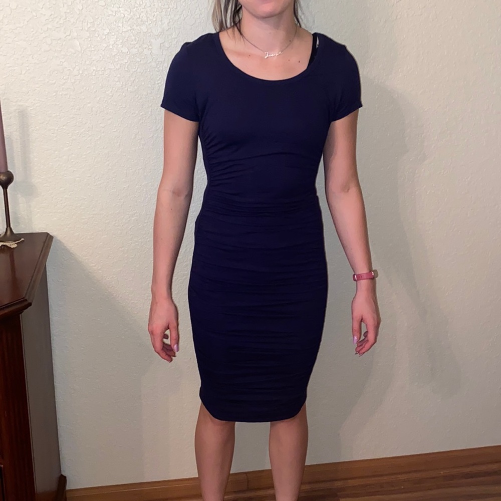 NWOT Venus navy blue bodycon dress size s